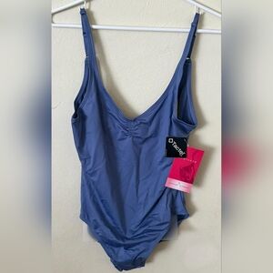 Gaynor Minden Leotard Periwinkle Woman's Large